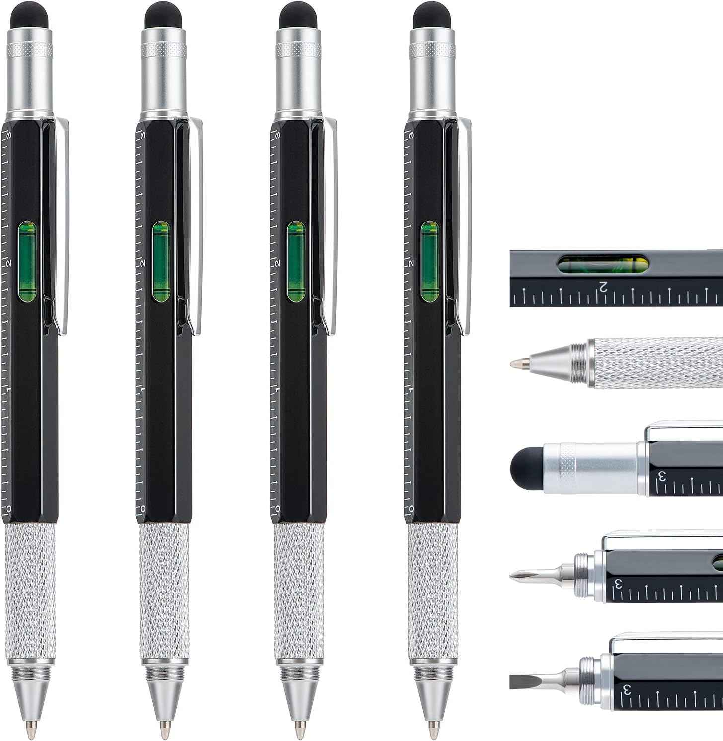 4 Pack 6IN1 Multitool Pen with Extra Refills Set - TTpen