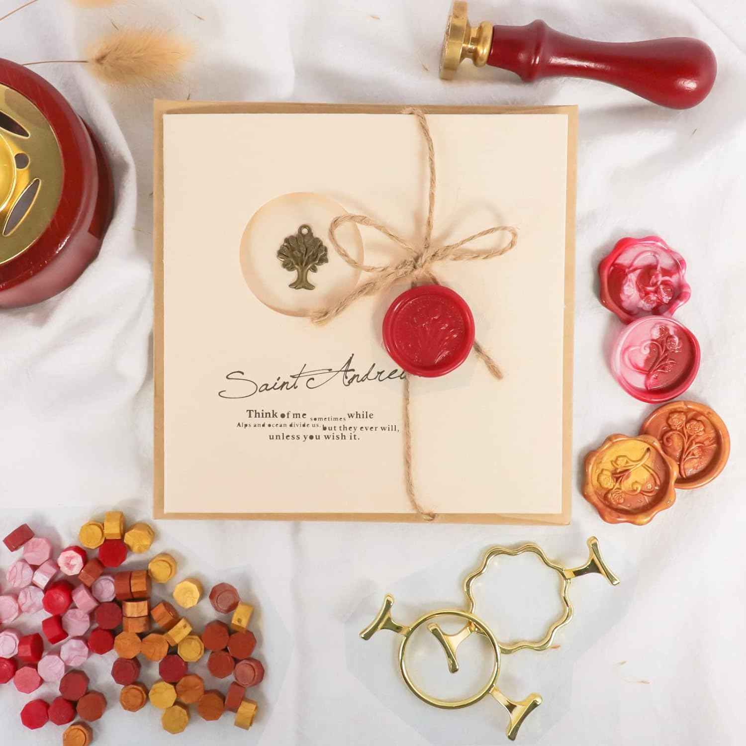 400pcs Wax Seal Kit with 2 Metal Wax Seal Mold - TTpen