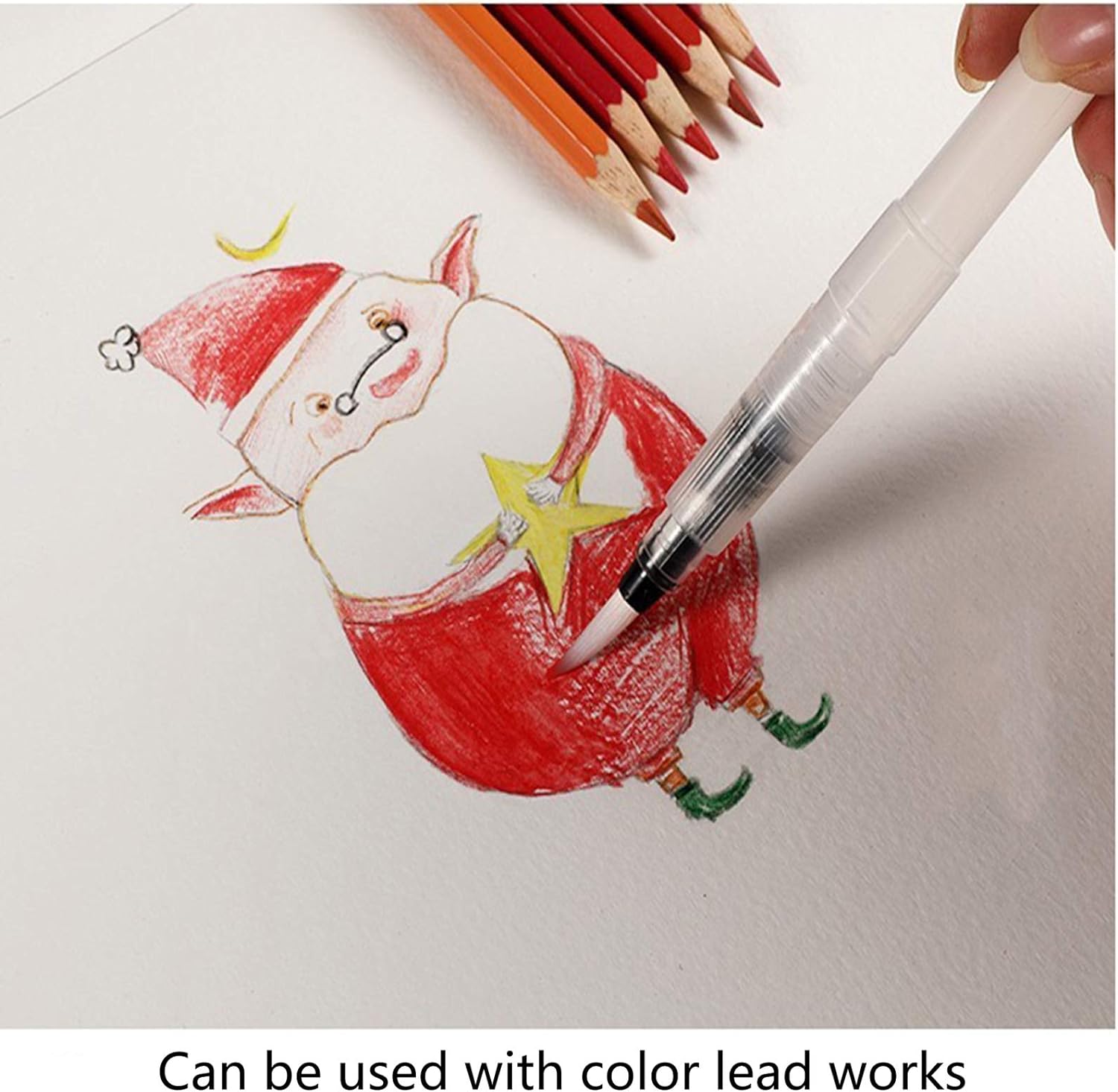 12PCS Water Color Brush Pen Set for All Water Soluble Pigment