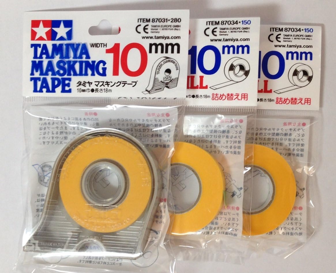 Tamiya 10mm Masking Tape with 2pcs Refills