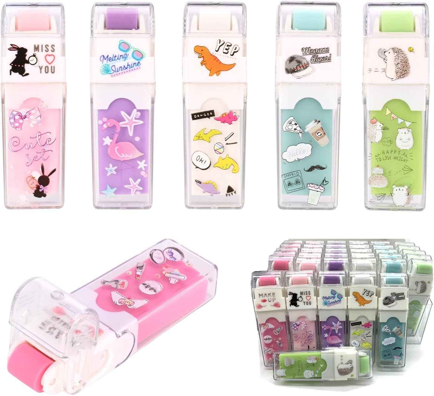 36PCS Cute Animals Pencil Erasers for Kids Drawing - TTpen