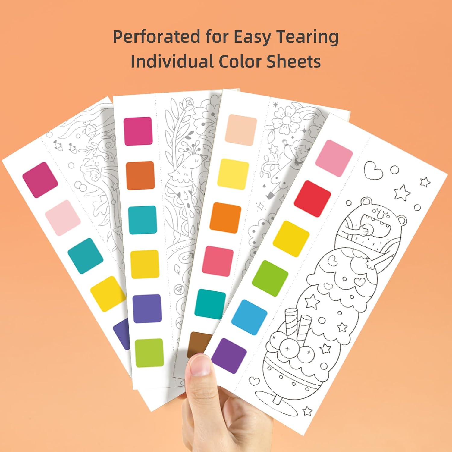 MiDeer Pocket Watercolor Paper Painting Book for Kids 3 Pack