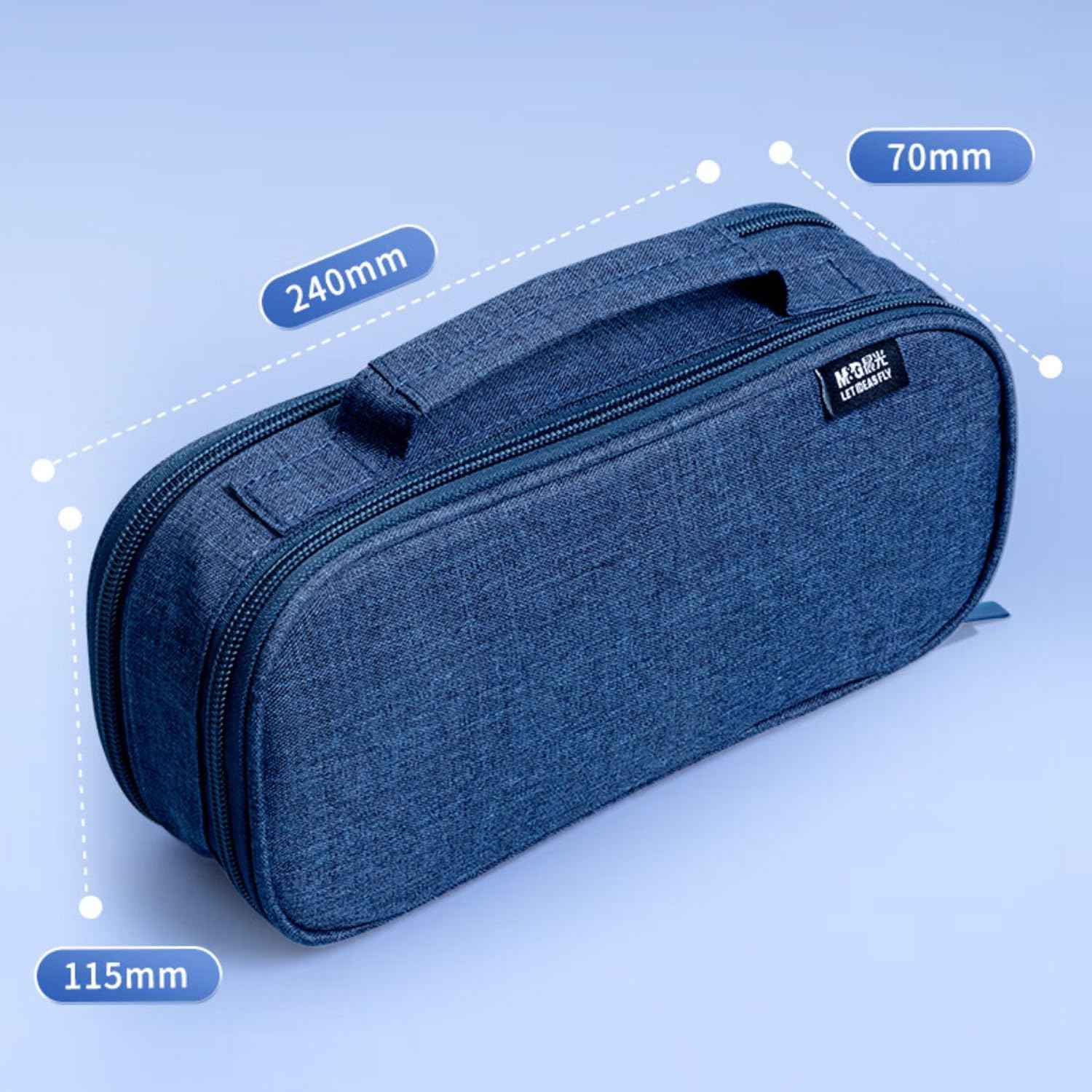 M&G Large Capacity Pencil Pouch Case Stationery Pens Bag - TTpen