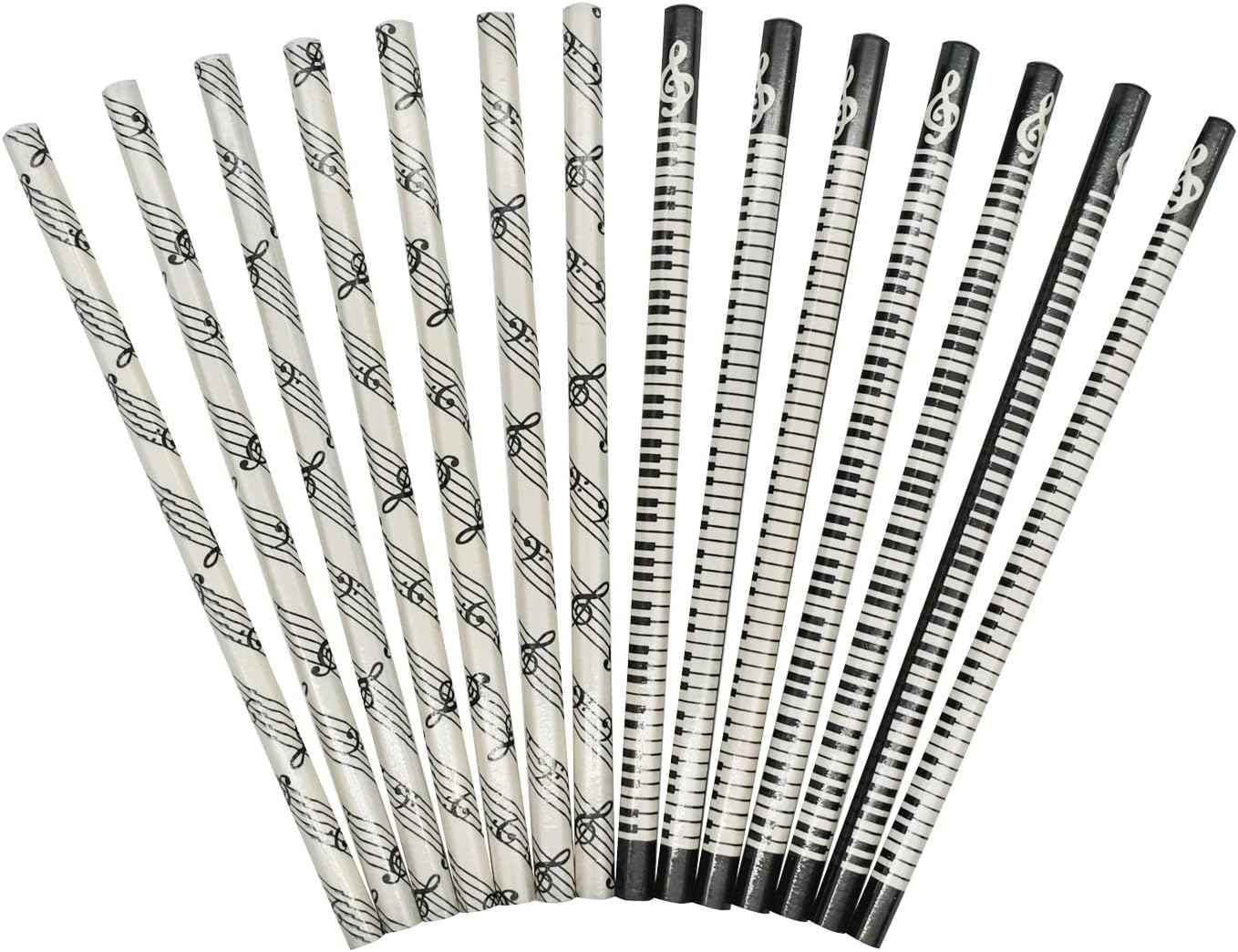 24PCS Musical Notes Pencil Piano Wooden Pencils - TTpen