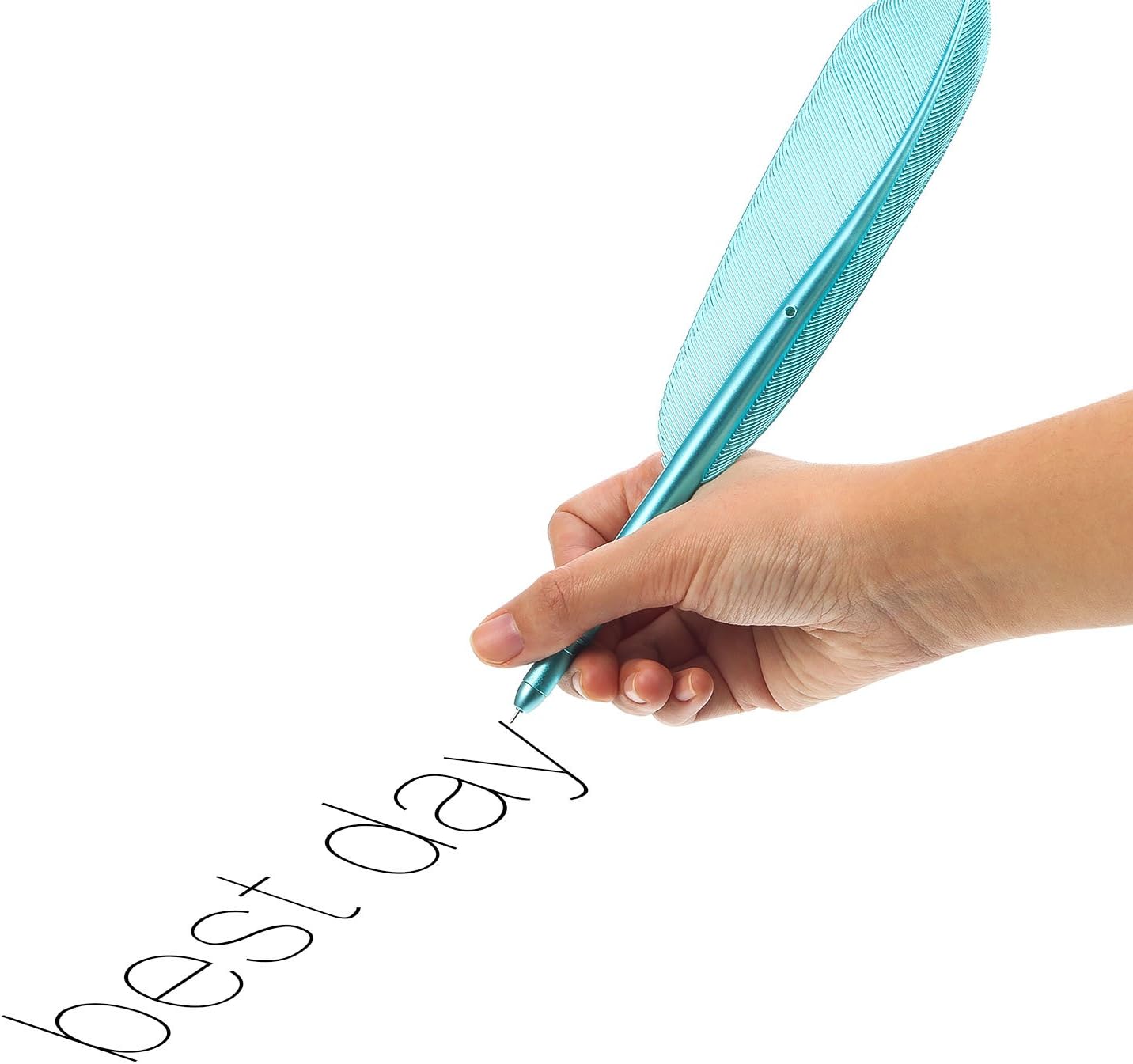 8pcs Artificial Feather Ballpoint Ink Pens