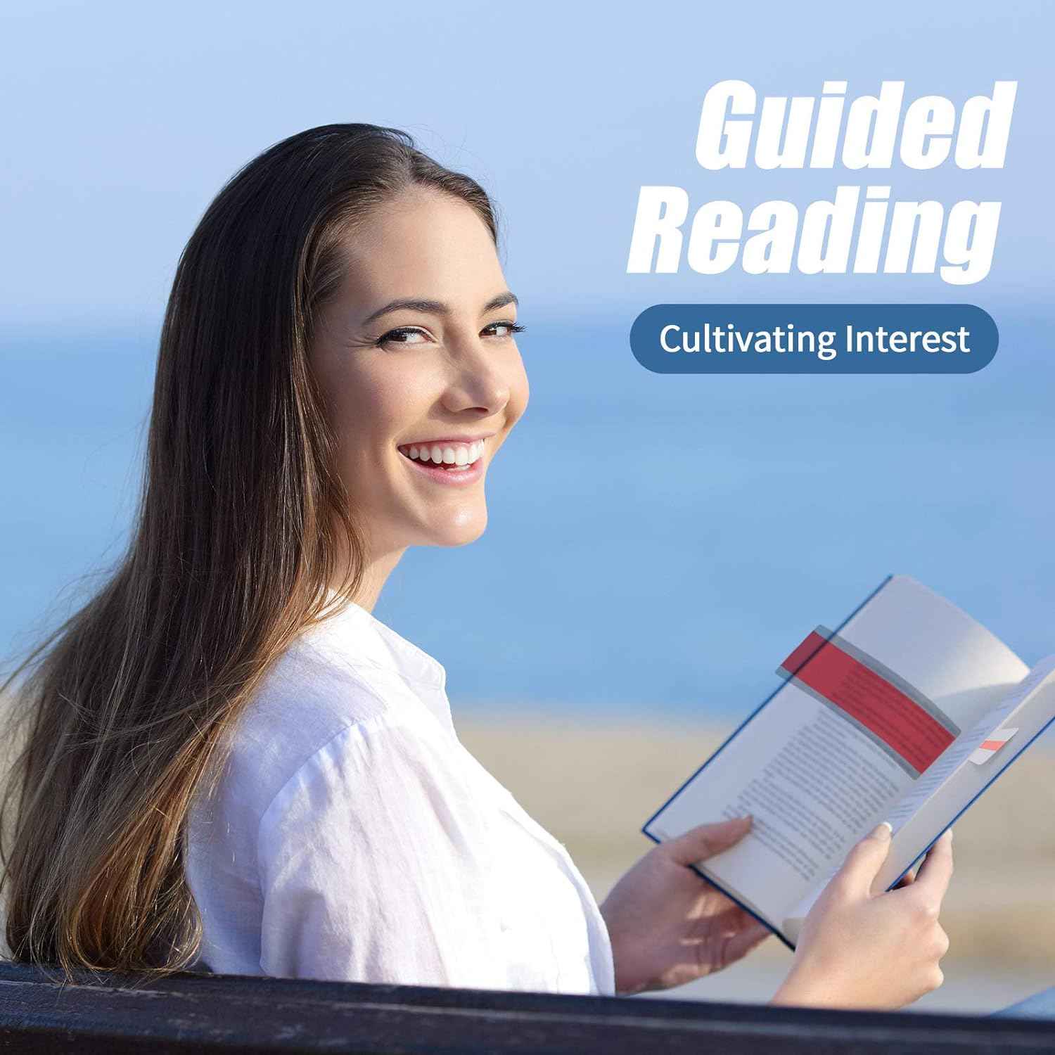 48 Pieces Guided Reading Strips Highlight Bookmarks Help with Dyslexia - TTpen