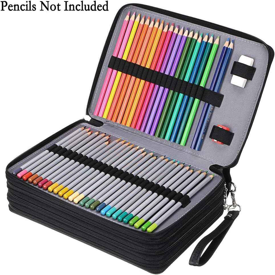 200 Slots PU Leather Pencil Case Holder Organizer - TTpen