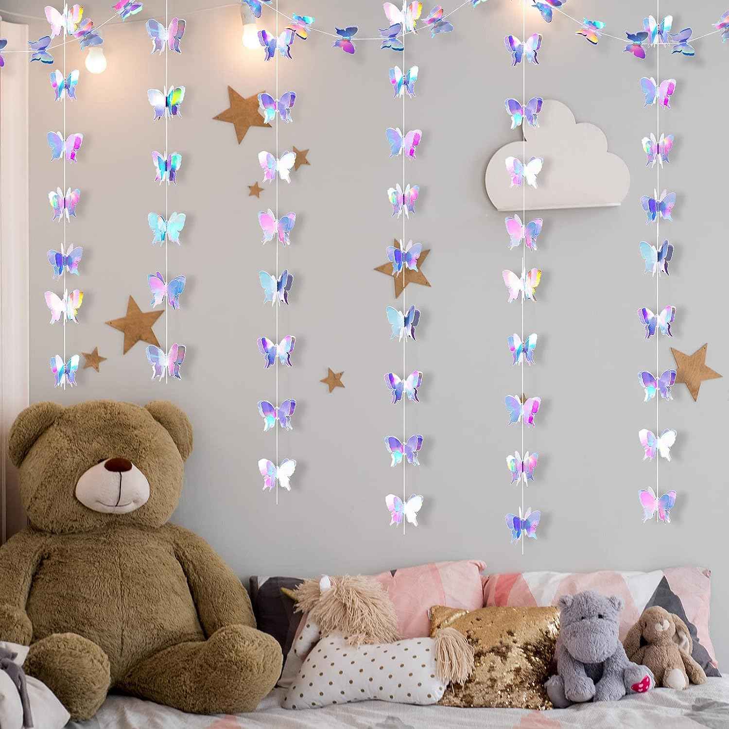 3D Butterfly Hanging Party Garlands Laser Paper Decoration - TTpen