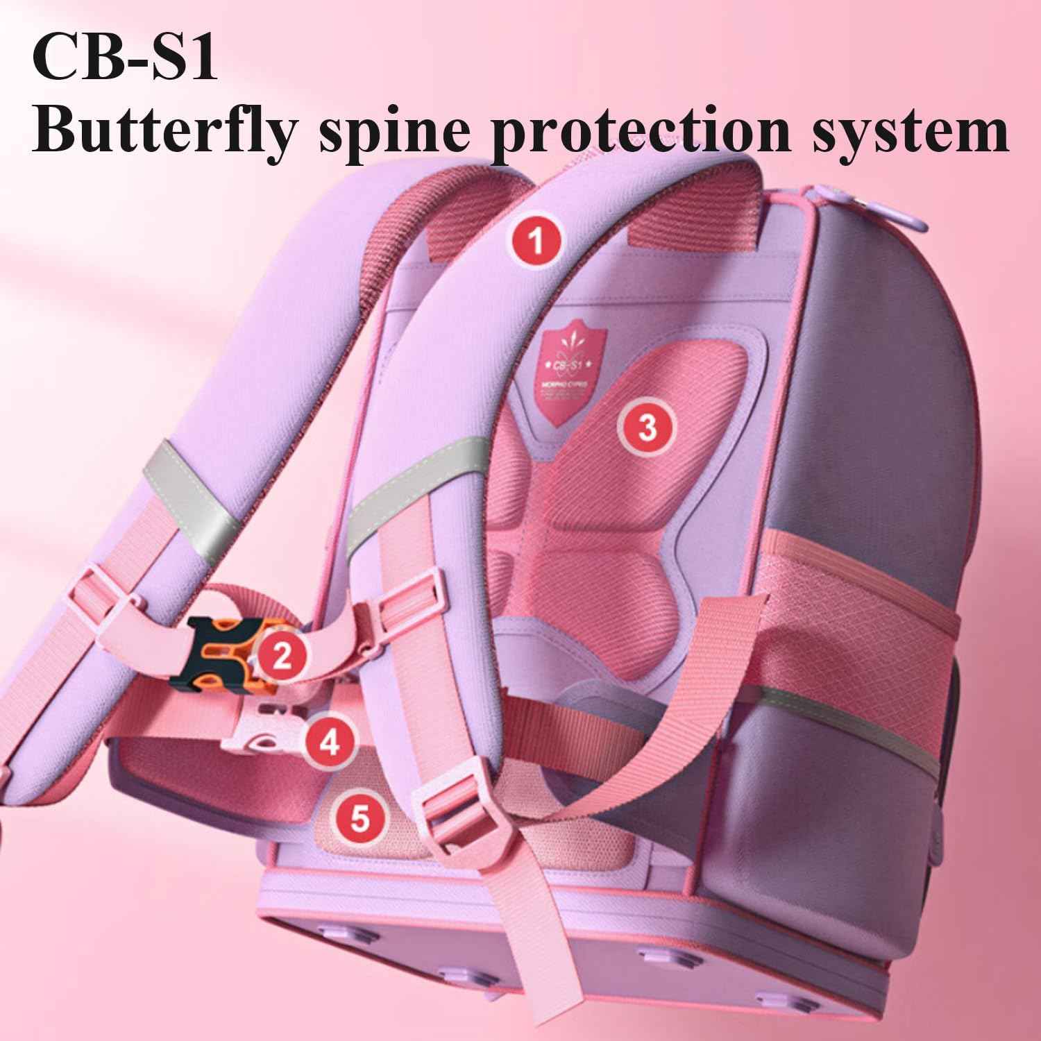 M&G Kids Large Capacity Pink Unicorn Backpack Girls School Bag - TTpen