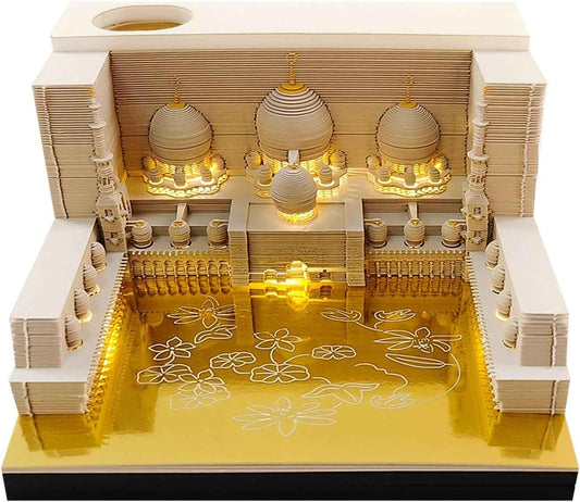 Masjid Art Paper Notepad 3D Memo Pads with Light - TTpen