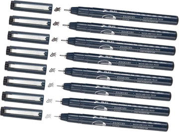 Maikedepot Micro-Line Pens 8 Size Fineliner Black Ink Drawing Pens - TTpen