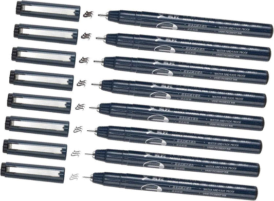 Maikedepot Micro-Line Pens 8 Size Fineliner Black Ink Drawing Pens - TTpen