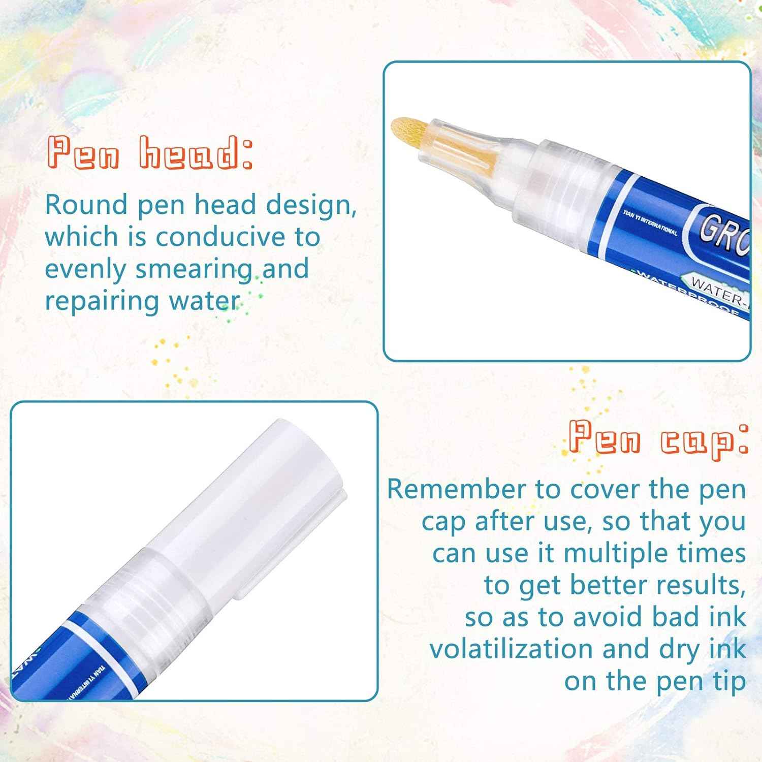 Grout Wall Repair Pen Tile Paint Markers for Bathrooms Kitchen - TTpen