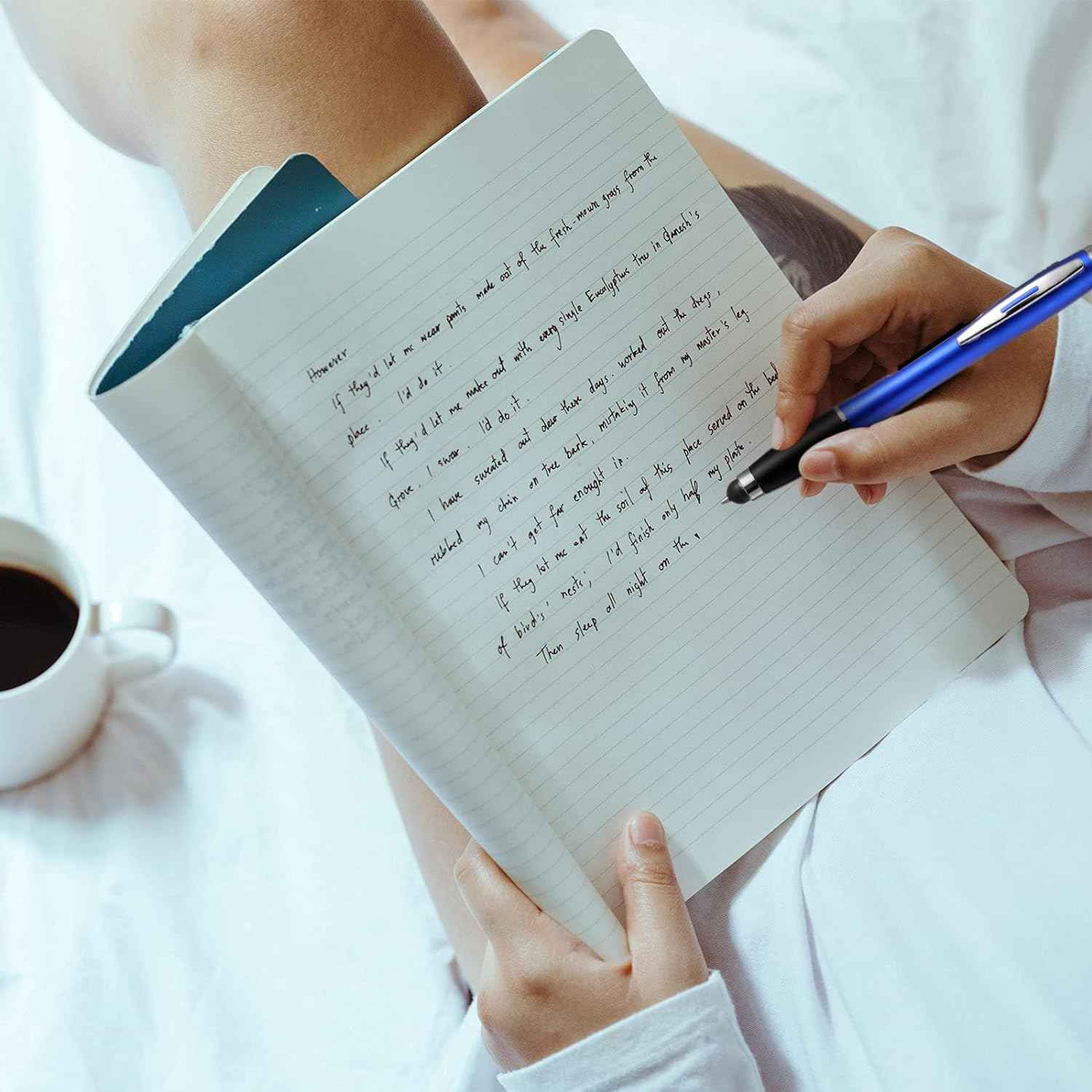 10PCS Stylus Pens with Light 2in1 Touch Screen Ballpoint Pens - TTpen