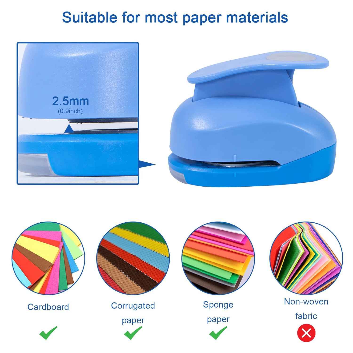 2 Inch Craft Hole Paper Punch Shape Circle for Cardstock,Scrapbooks - TTpen