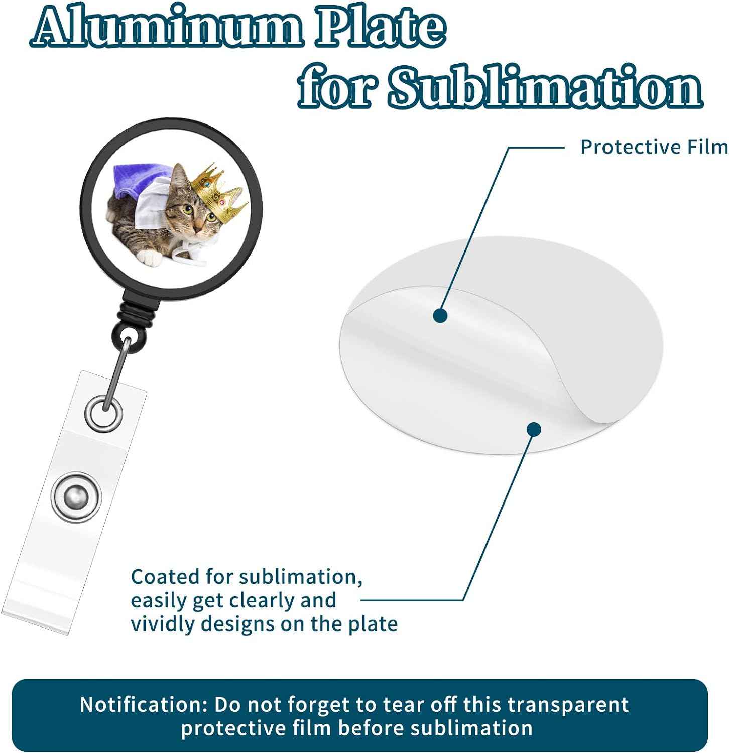 28Pcs Blank Sublimation Tag Holder for ID Card Keys Name Tag DIY - TTpen