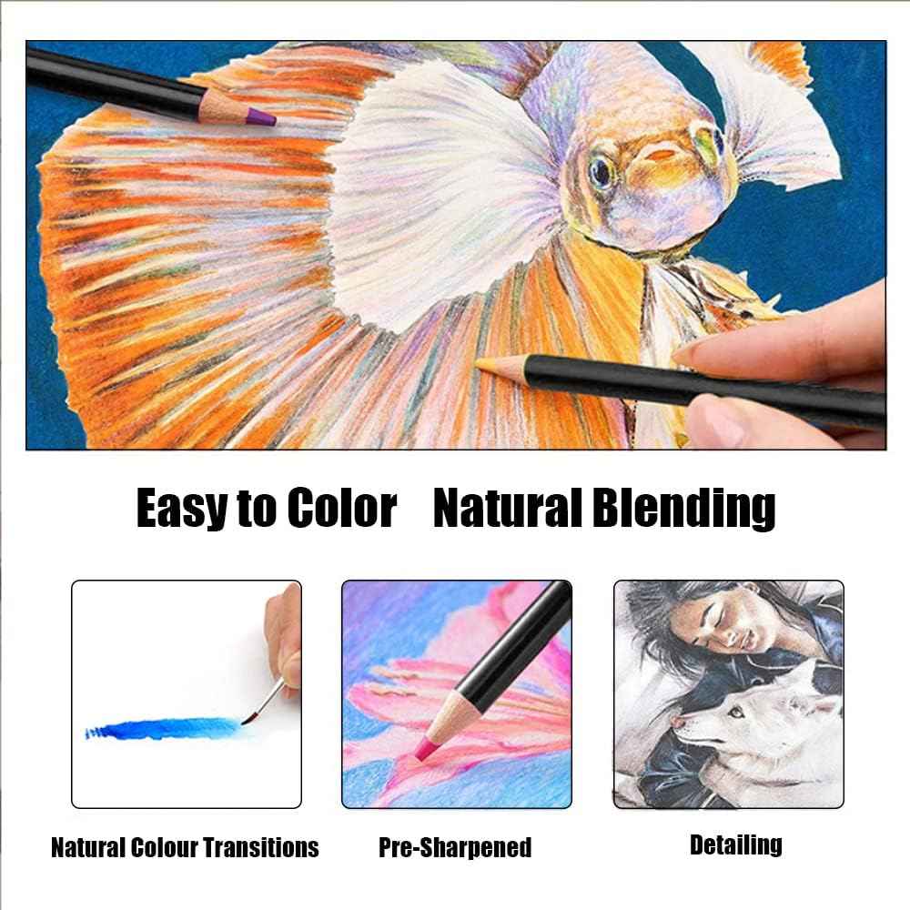 Nyoni 72 Watercolor Pencils Set with Brush - TTpen