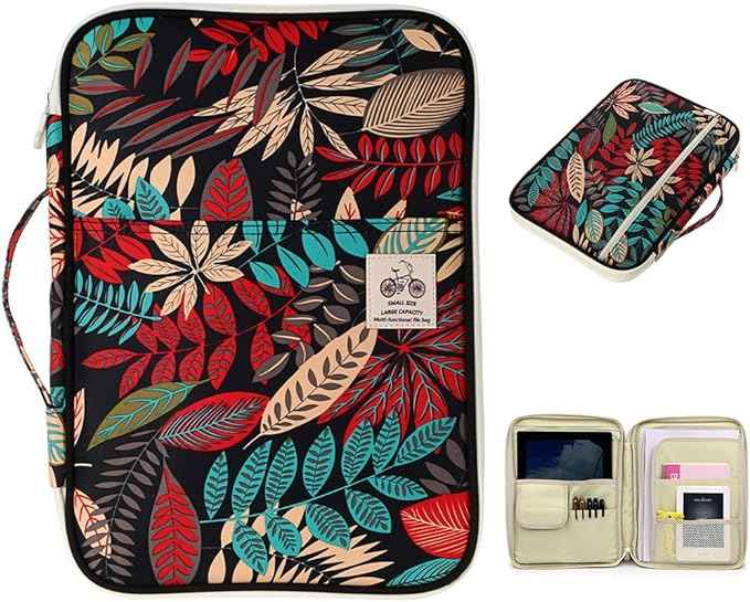 A4 Document Bags Portfolio Organizer-Zippered Case - TTpen