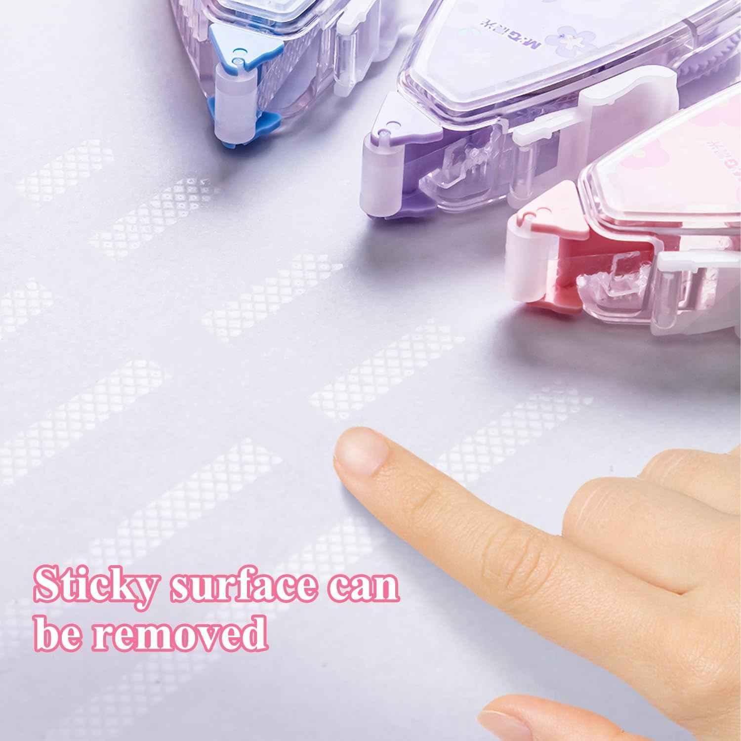 M&G Double Sided Glue Transparent Tape Roller,48M/157FT,6 Pack - TTpen