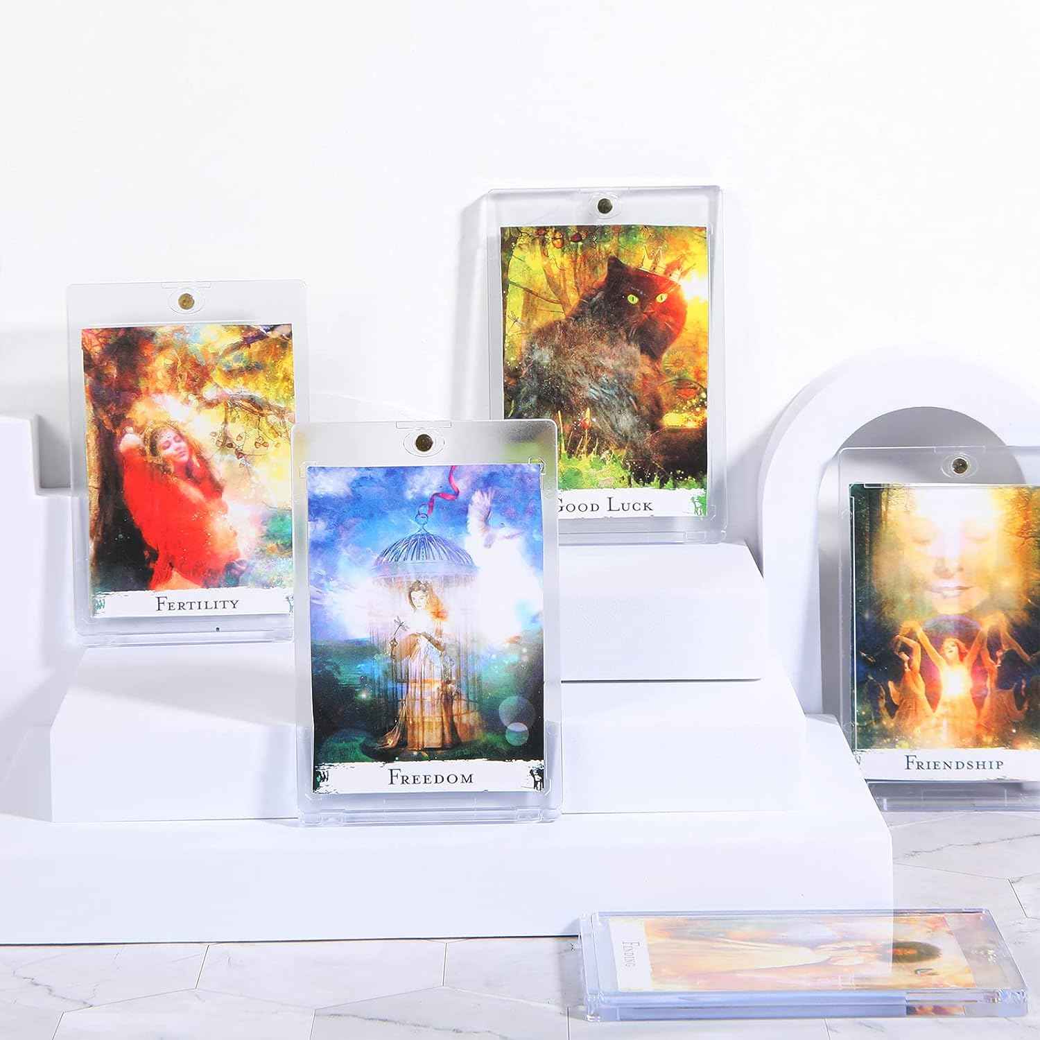 5Pcs Acrylic Magnetic Card Holder 35PT Protectors for Baseball Football Sports Card - TTpen