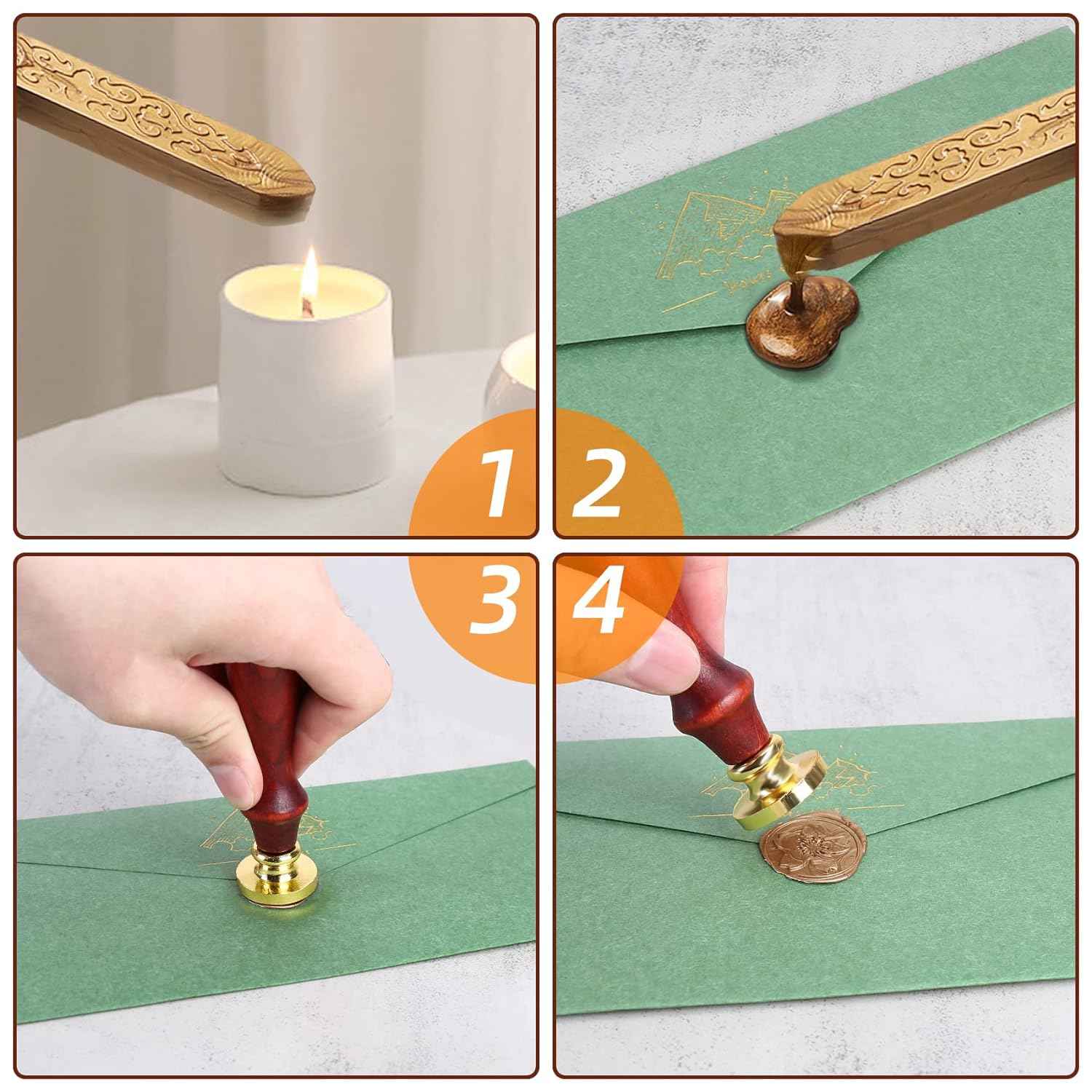 7 Piece Wax Seal Stamp Set - TTpen