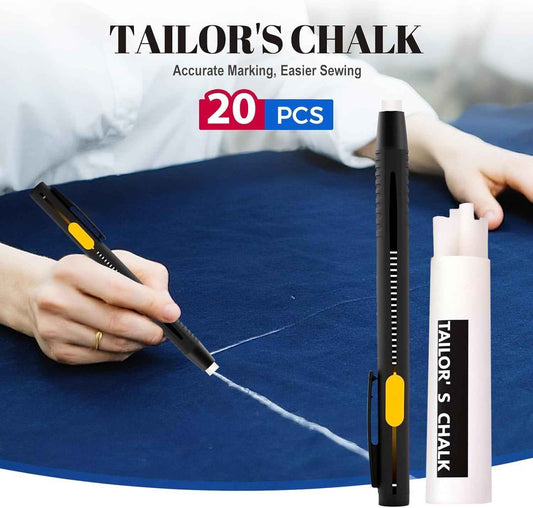 Heat Erasable Fabric Marking Pen Set,2 Pens with 20 Refills