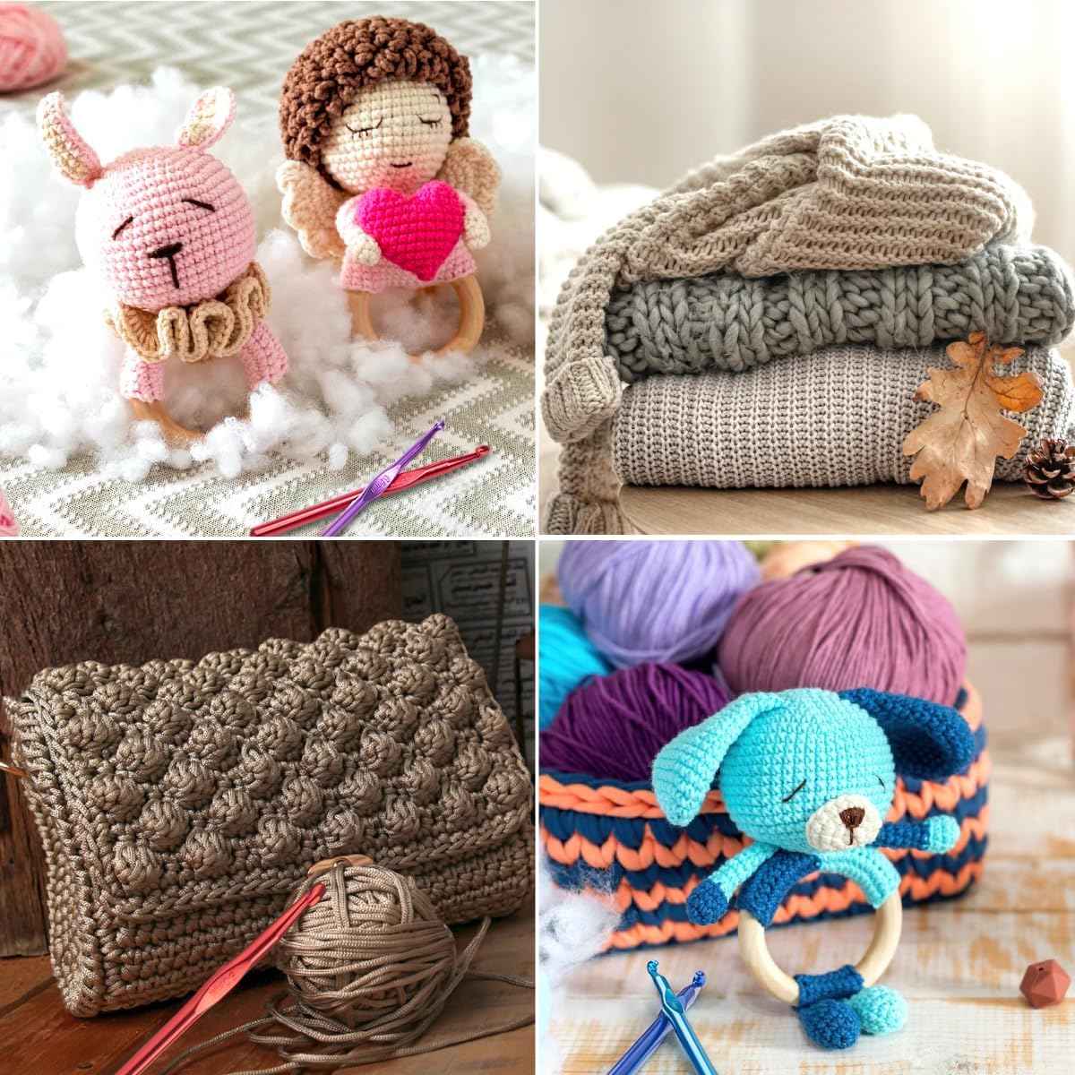 36PCS Large Crochet Hooks Set 6.5MM-15MM Crochet Needles and Accessories - TTpen