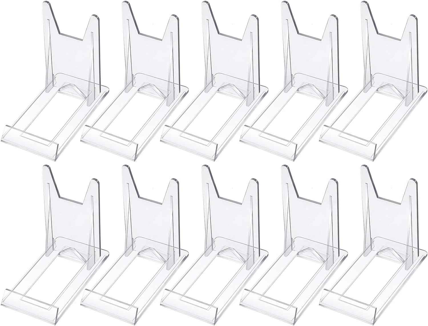 10pcs Mini Acrylic Plate Stands Picture Display Holder - TTpen