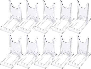 10pcs Mini Acrylic Plate Stands Picture Display Holder - TTpen
