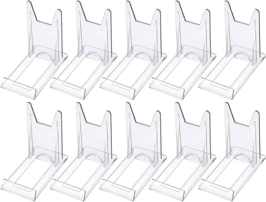 10pcs Mini Acrylic Plate Stands Picture Display Holder - TTpen