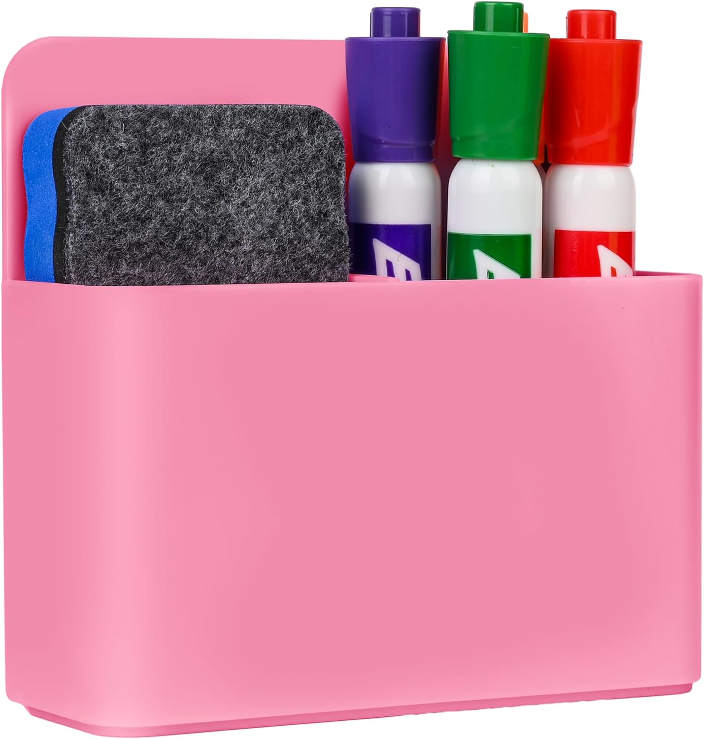 Magnetic Dry Erase Marker Pen Holder for Fridge Whiteboard,1 Pack Pink