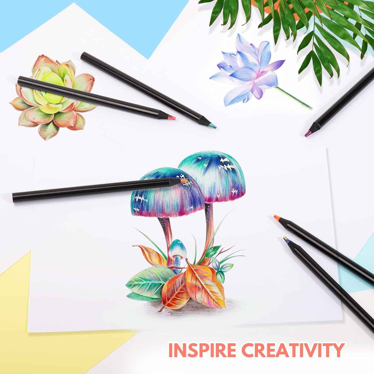 8IN1 Colored Art Pencils for Adult Coloring Drawing,8 Pack - TTpen