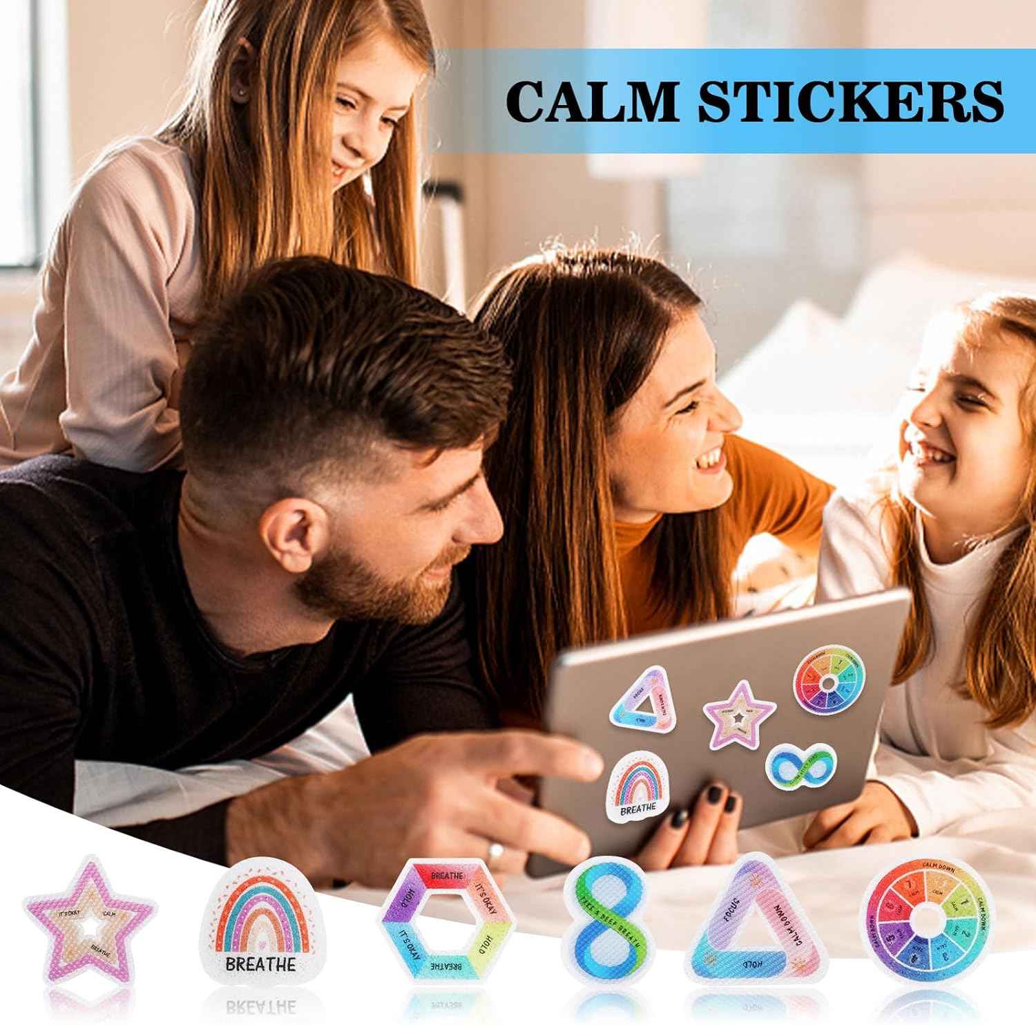 48 Pieces Calm Stickers for Anxiety Sensory Stickers - TTpen