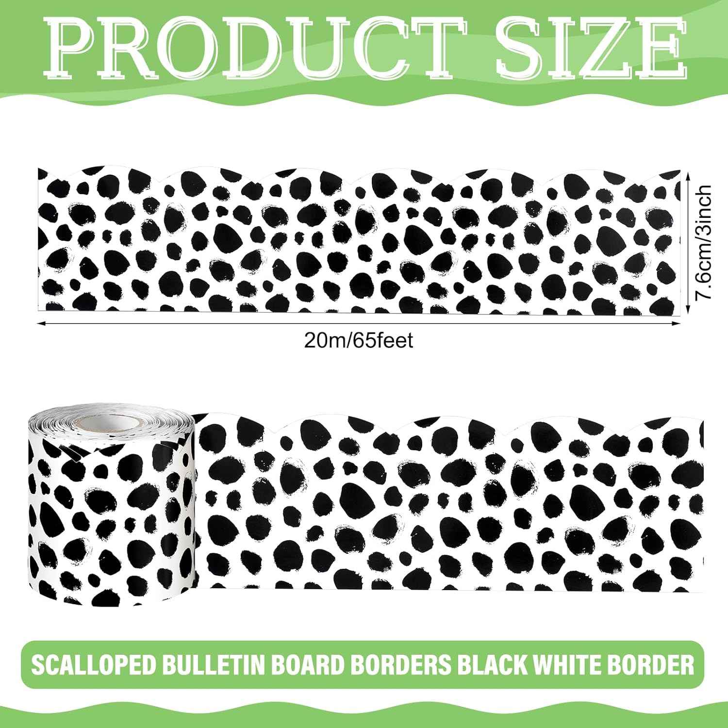 65 Feet Bulletin Board Dots Decorative Trim Borders - TTpen