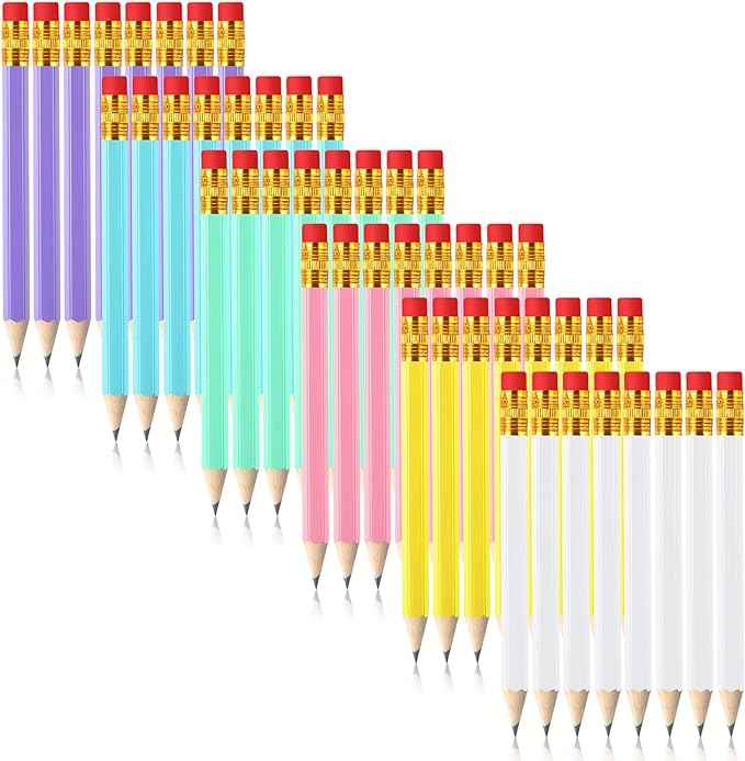 48 Pieces Golf Short Pencils with Eraser for Kids - TTpen