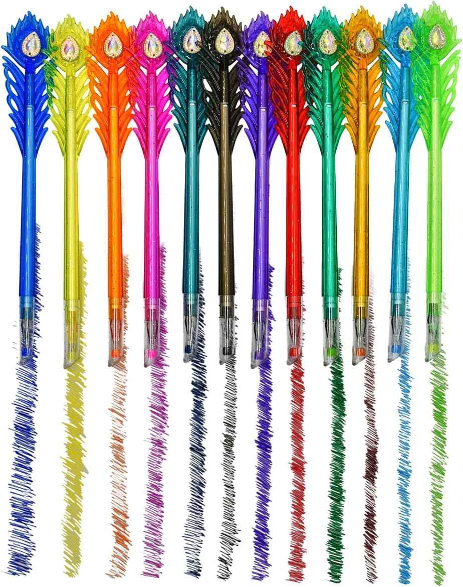 12 Colors Peacock Feather Gel Pens - TTpen
