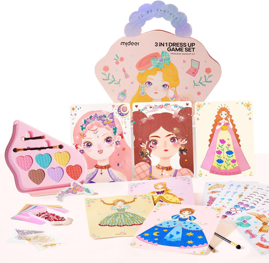 MiDeer 3-in-1 Dress Up Game Set for Girl Gift