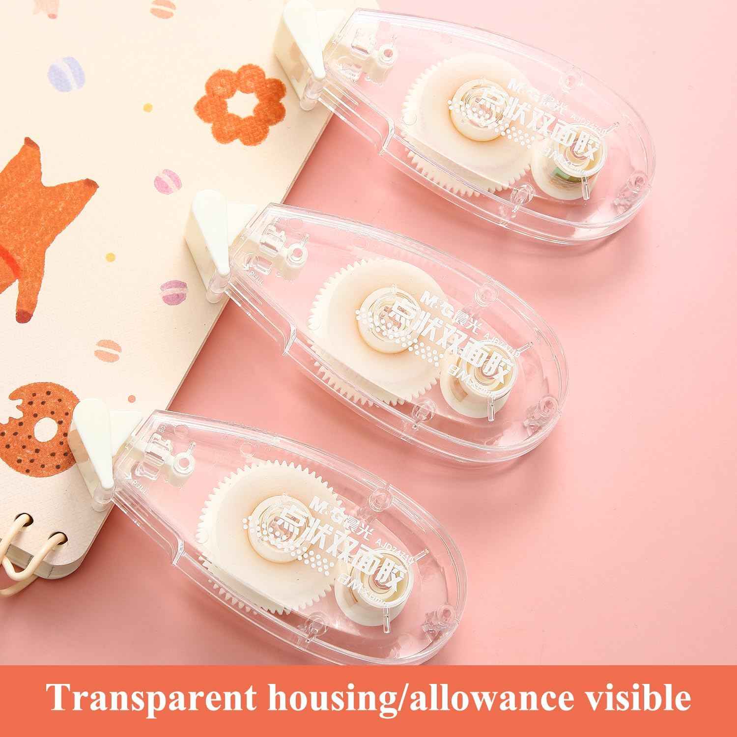 10 Pack Double Sided Glue Scrapbook Tape Roller,80M/262FT - TTpen