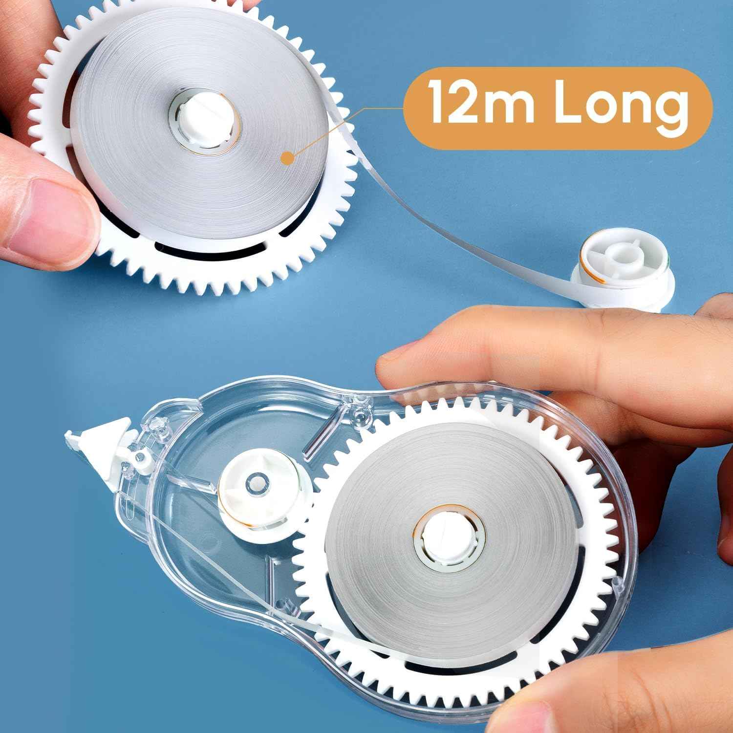 M&G 39FT Long Correction Tape Set,72M/234FT White 6 Pack - TTpen