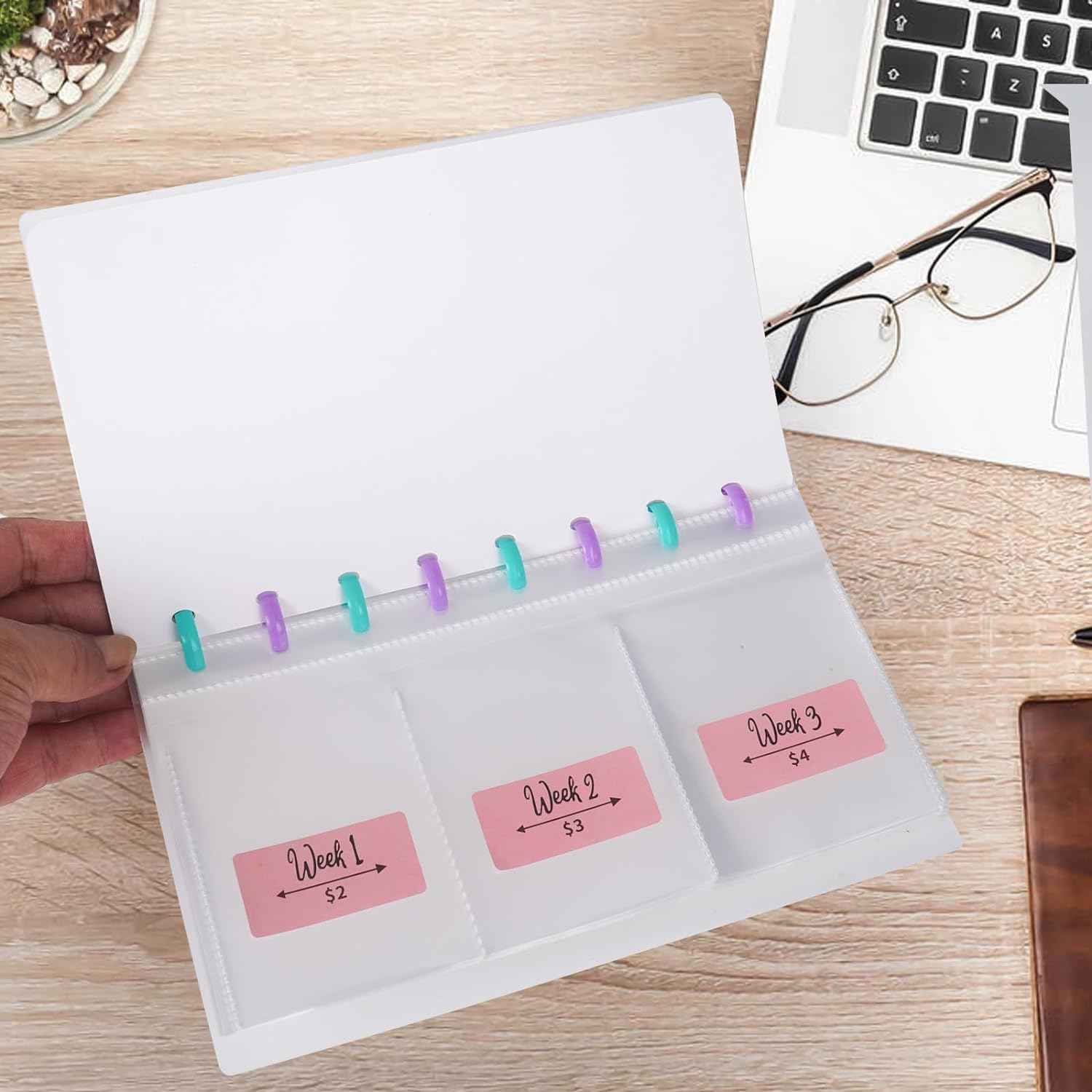 52 Weeks Saving Challenge Binder Budget Planner - TTpen