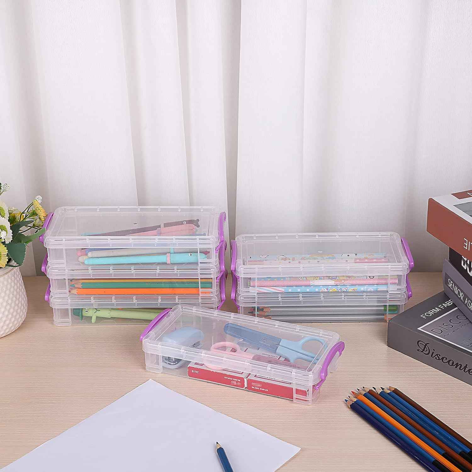6 Large Capacity Pencil Box,Office Supplies Storage Organizer Box - TTpen