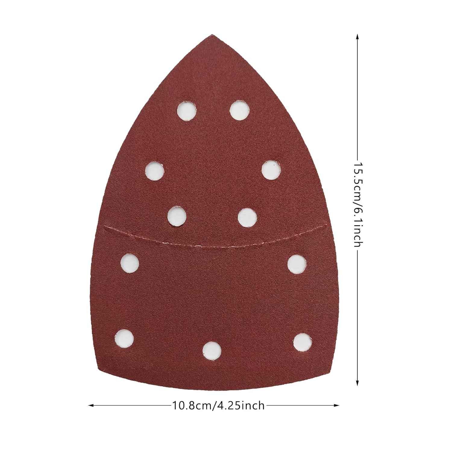 50PCS Mouse Detail Sander Paper,40/60/80/120/180/240 Grit 11 Holes - TTpen