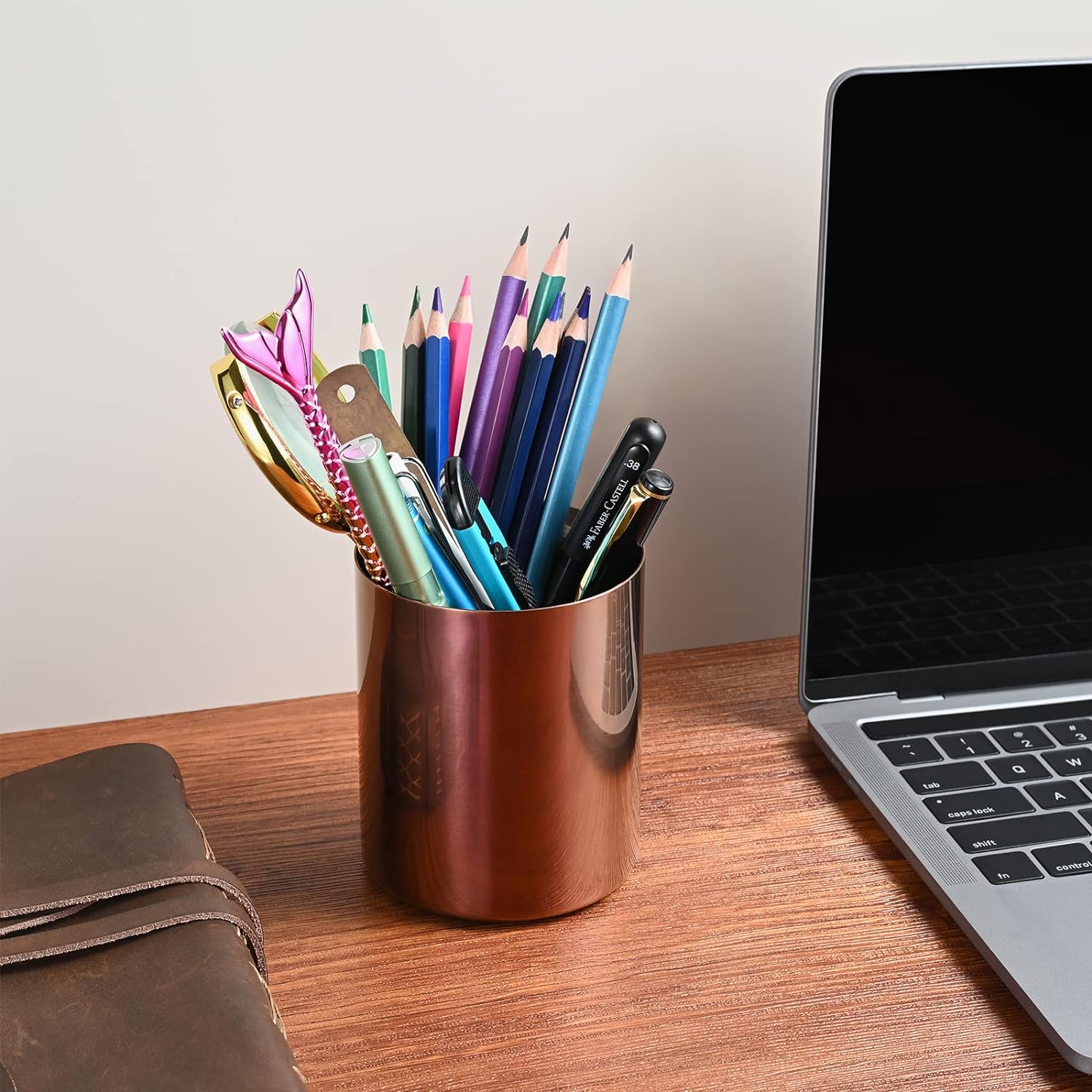 Stainless Steel Pencil Cup Pen Holder