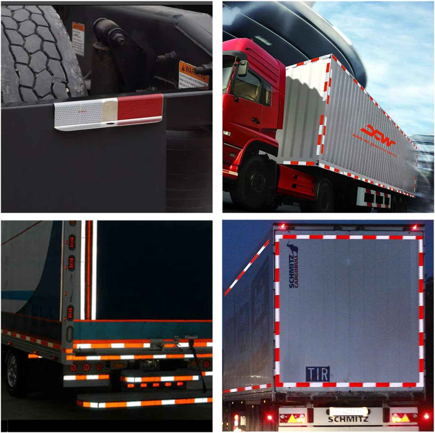 DOT-C2 Reflective Safety Warning Tape 2 Inch x 160 Feet Red/White - TTpen