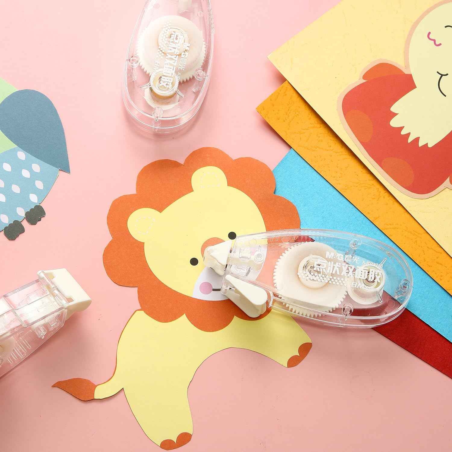 10 Pack Double Sided Glue Scrapbook Tape Roller,80M/262FT - TTpen