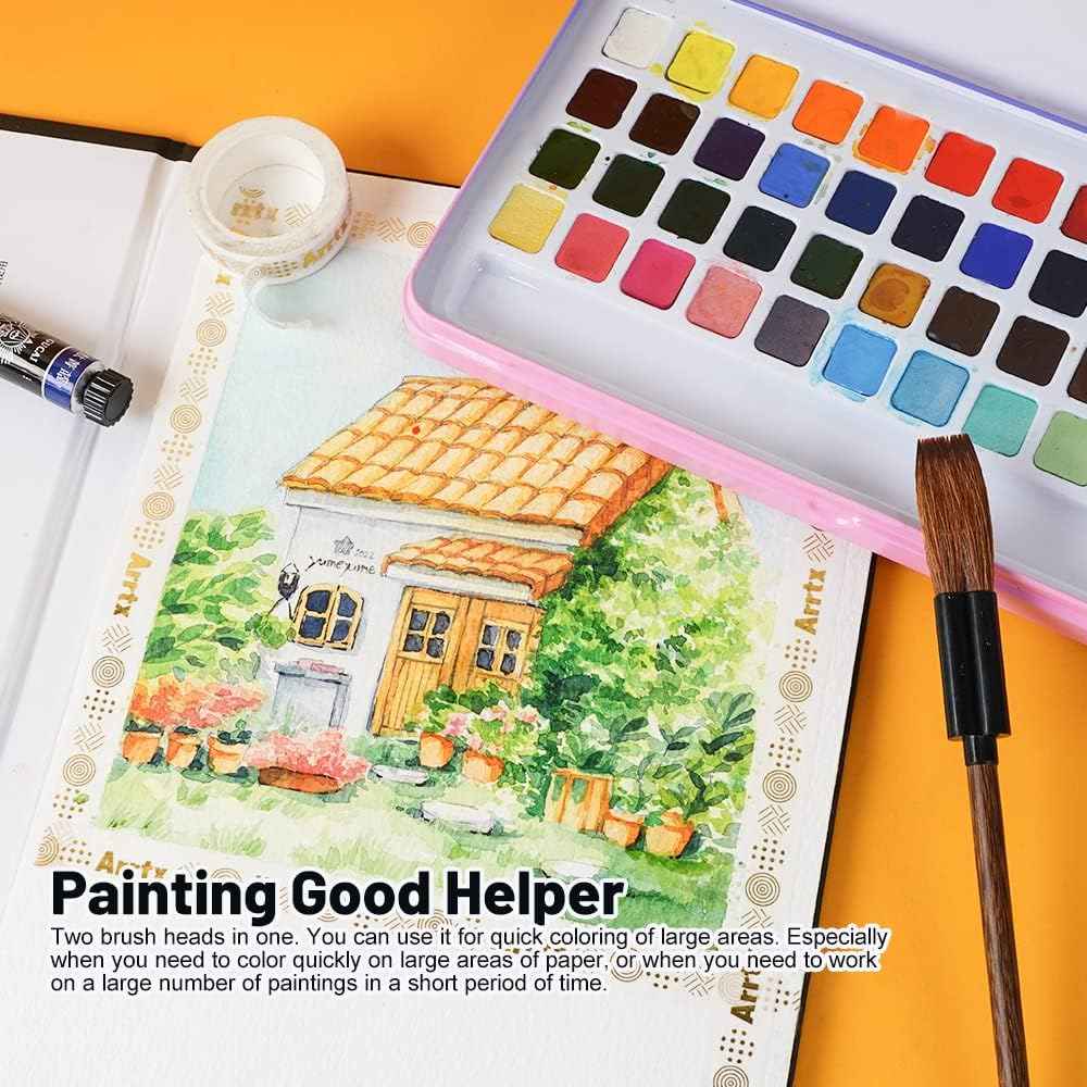 Mu Er Lian Watercolor Paint Brush for Large Area Painting - TTpen