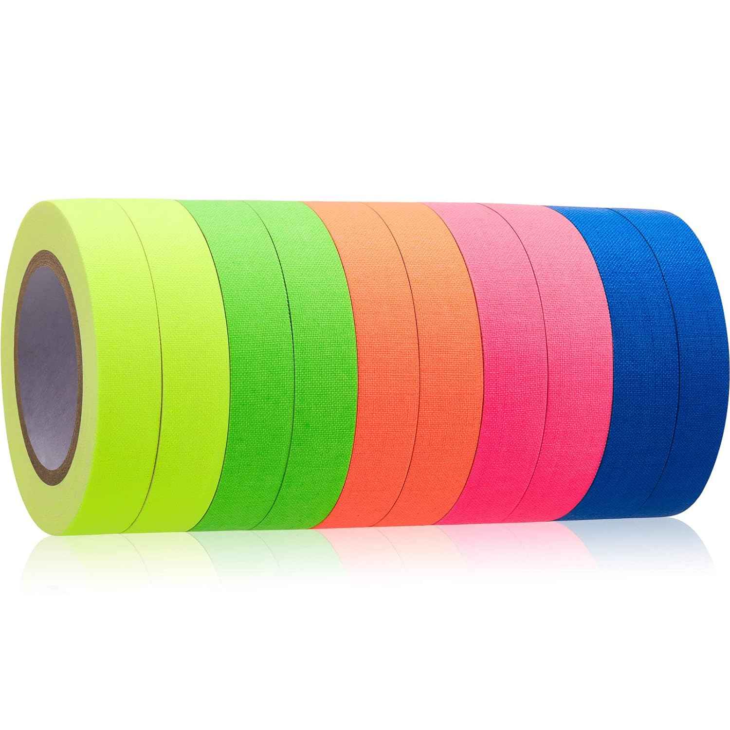 10Pcs Spike Tape Multicolor Bright UV Reflective Tape 15mm x 5m - TTpen