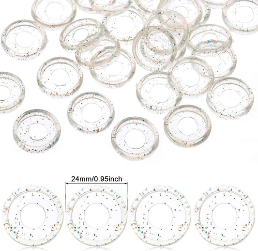 120Pcs Plastic Heart Book Binding Discs Binder Rings for DIY Notebooks Planners - TTpen