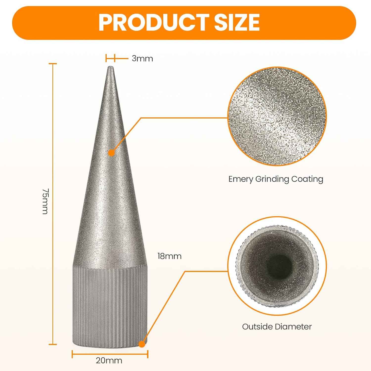 3-16MM Hole Leather Punch Grinder Edge Sharpener Manual Polishing Tool - TTpen