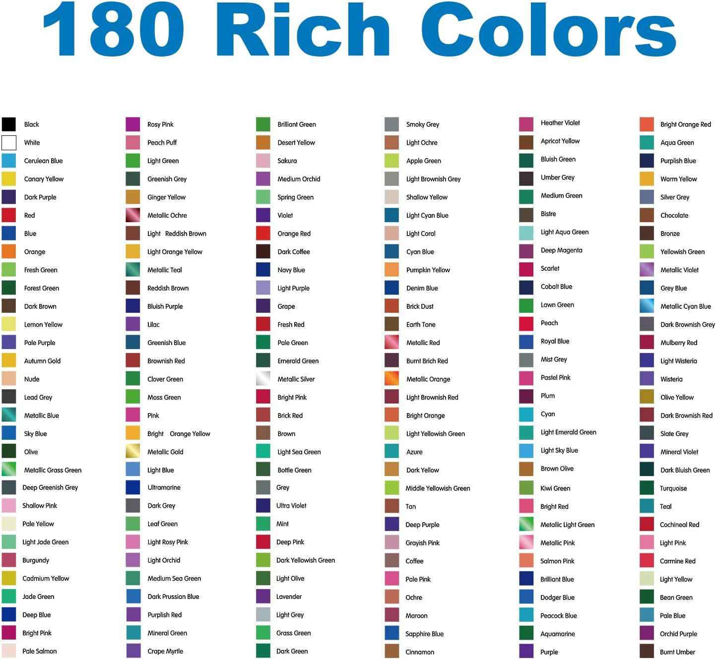 H&B 180 Colored Pencils Kit Oil Based with Zipper Storage Case - TTpen